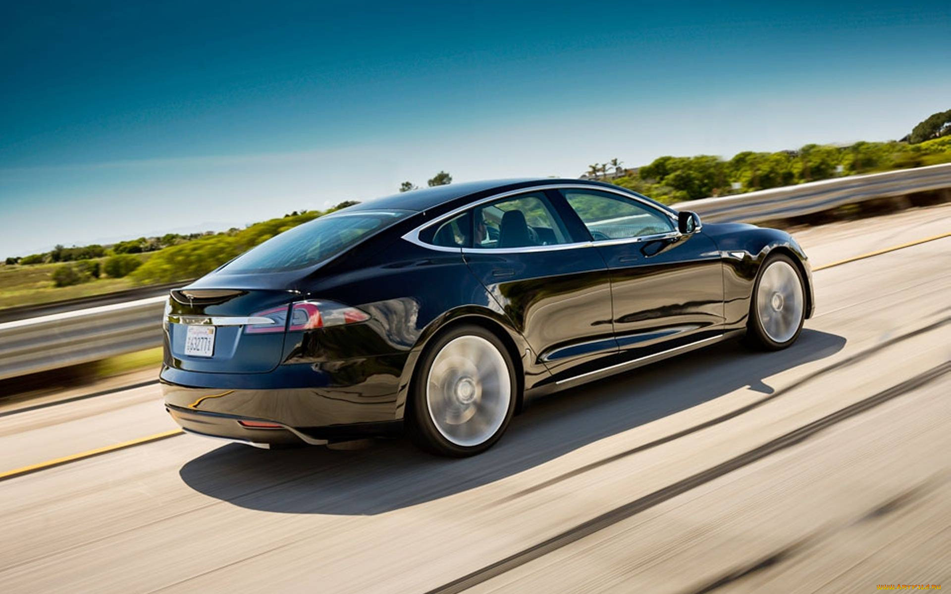, tesla, model, s, electric